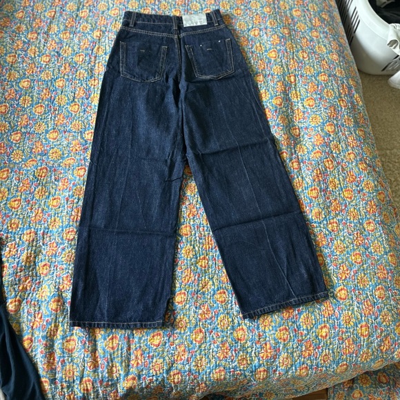 Tela9 High waisted wide leg cropped jeans - Picture 2 of 7